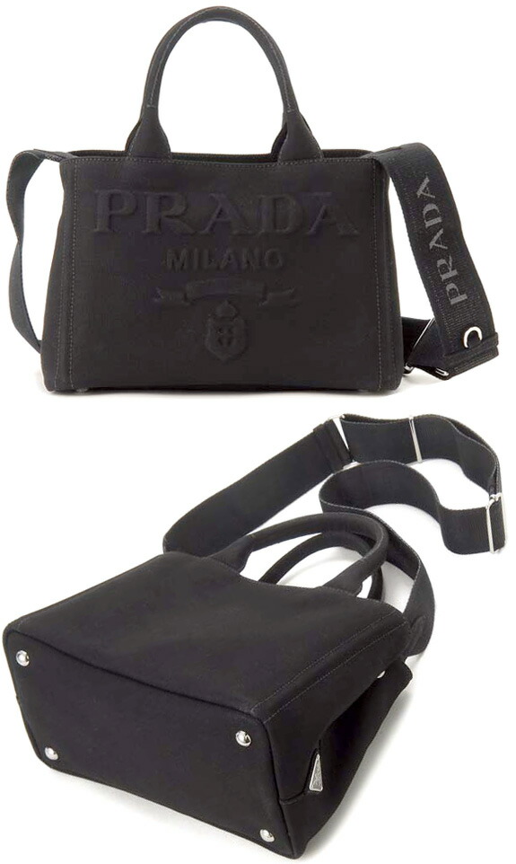 楽天市場】PRADA プラダ ハンドバッグ2WAYキャンバスショルダーバッグ