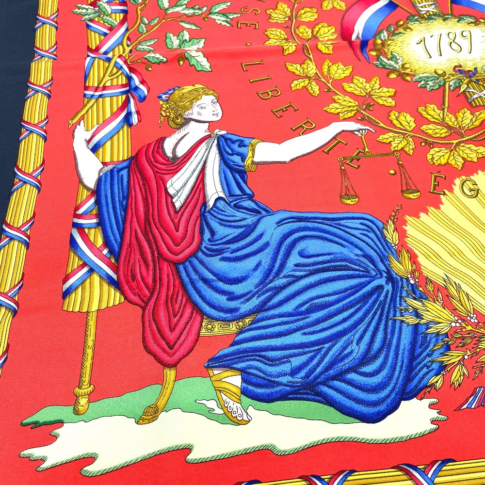 楽天市場】HERMES エルメス カレ90 LIBERTE EGALITE FRATERNITE