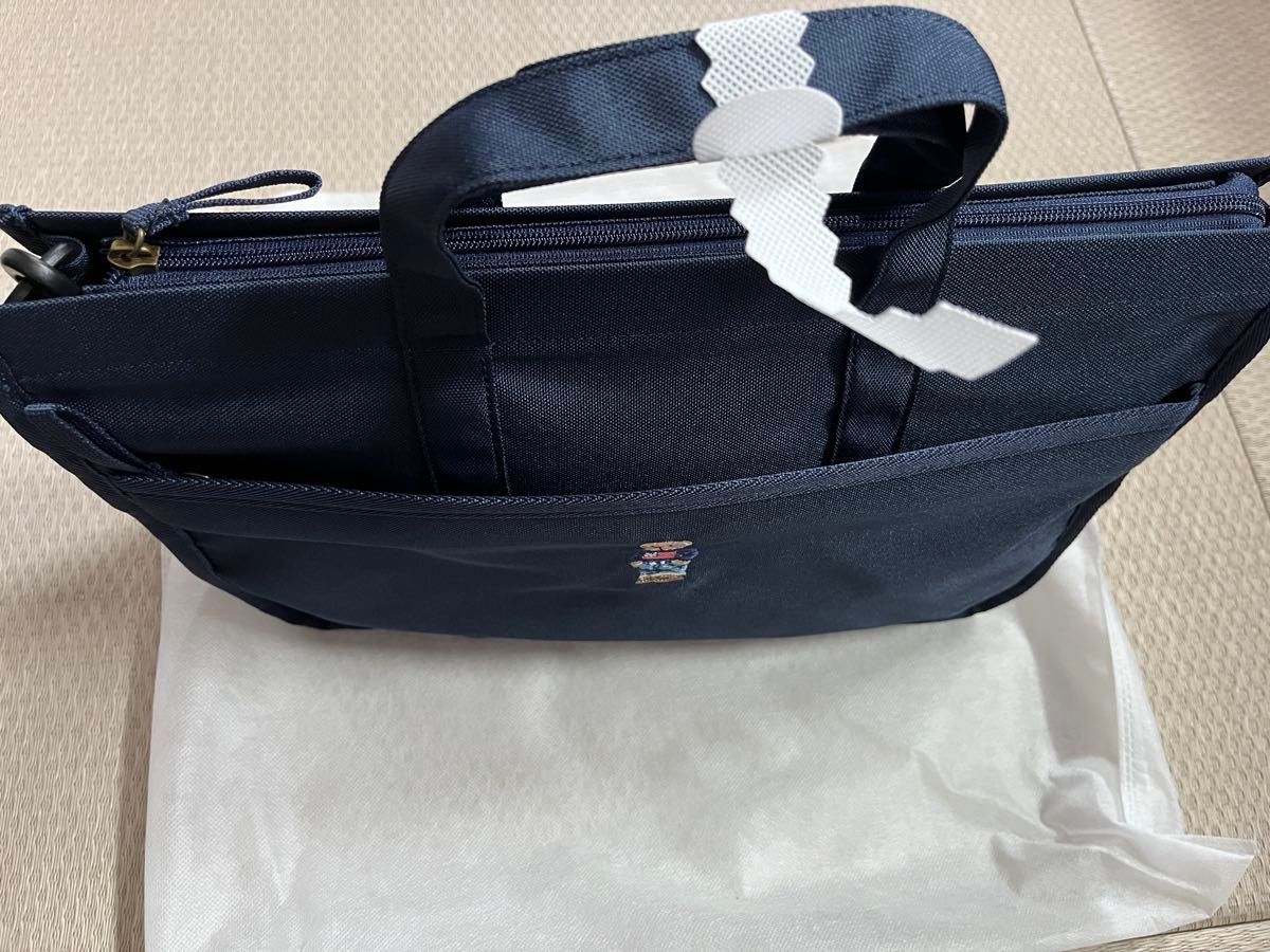 ポロラルフローレン Polo ポロベア メッセンジャー バッグ ネイビー