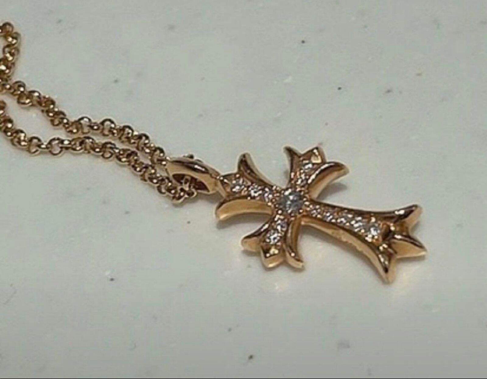 Chrome Hearts クロムハーツ 22k タイニー ファットクロス | chromehearts