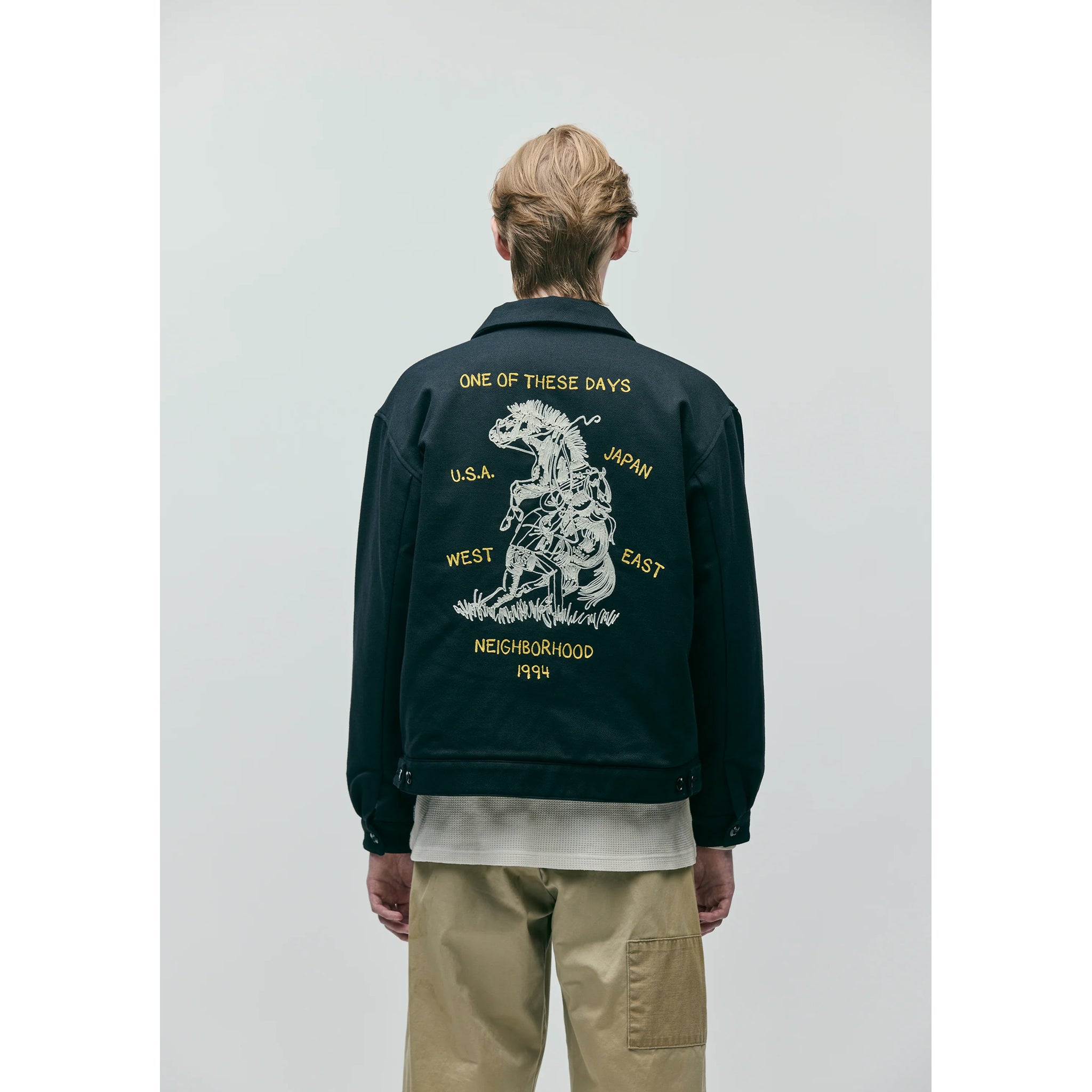 NH X OOTD . ZIP WORK JACKET / BLACK | MEN | GR8