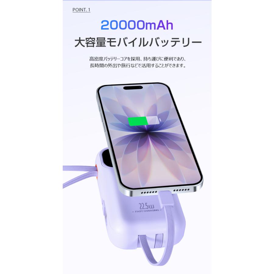 L&Lスマホサービス 2026年 モバイルバッテリー 大容量 軽量 20000mAh