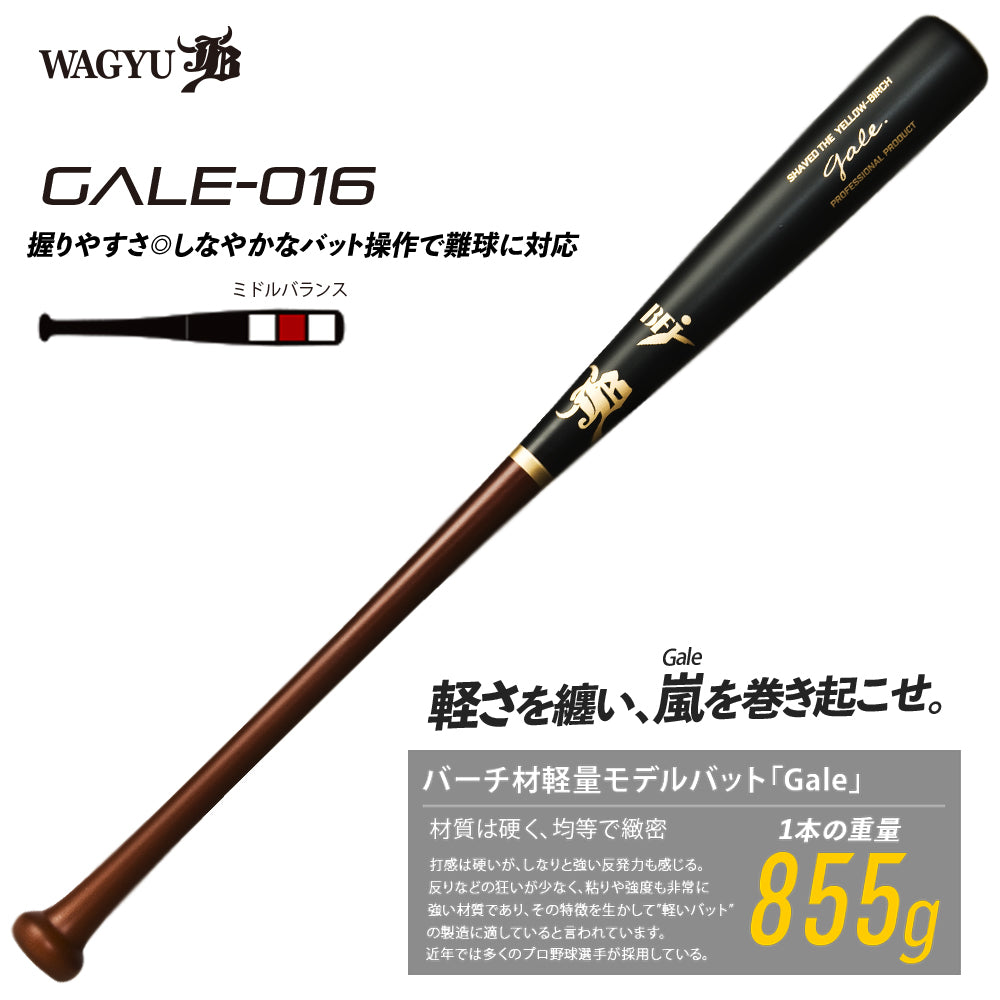 バーチ材硬式木製バット「ゲイル-Gale-」/BFJ対応 – ボールパーク
