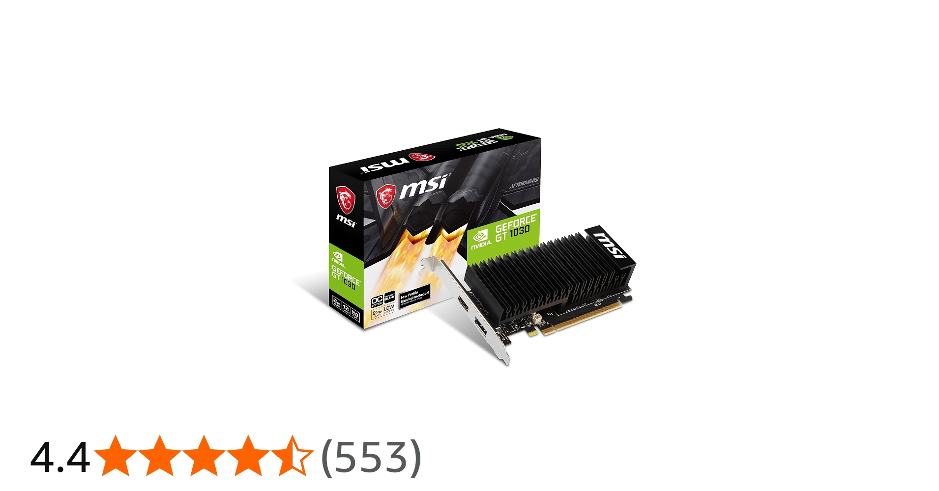 Amazon | NVIDIA GEFORCE GT 1030 2GHD 4 LP OC MSIグラフィックカード