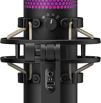 Amazon.com: HyperX QuadCast S RGB USB Condenser Microphone for PC