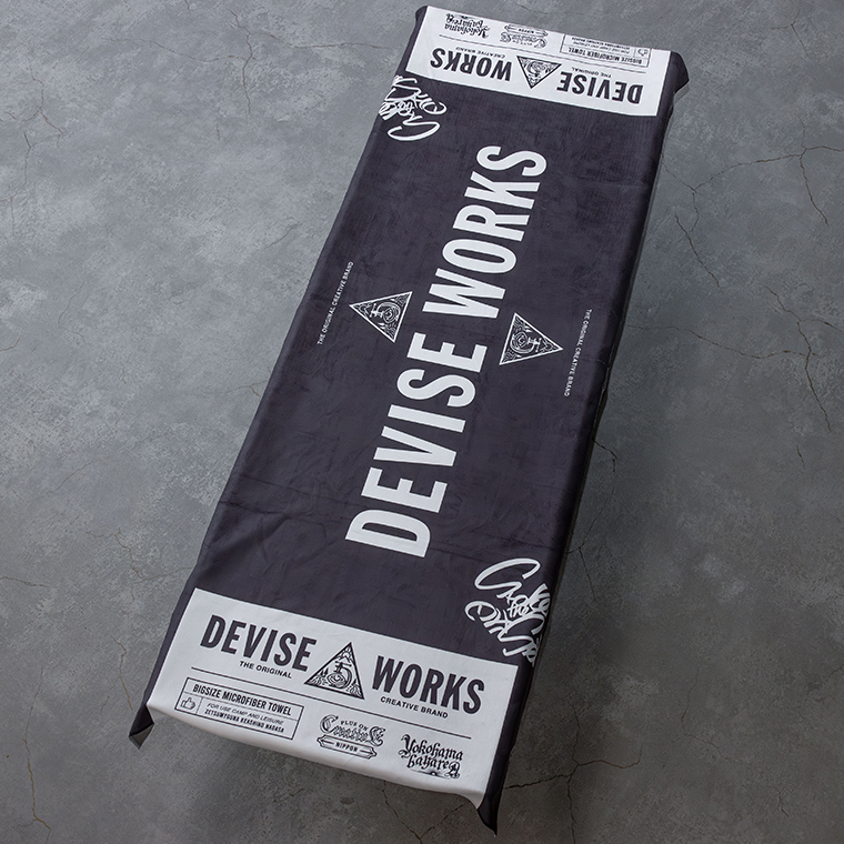 NEWロゴ コット用ビッグタオル | DEVISE WORKS | キャンプ用品