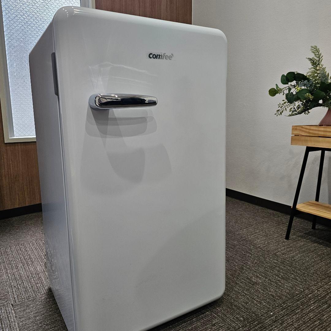 かわいいcomfee 1ドア冷蔵庫 ホワイト 1ドア 小型冷蔵庫