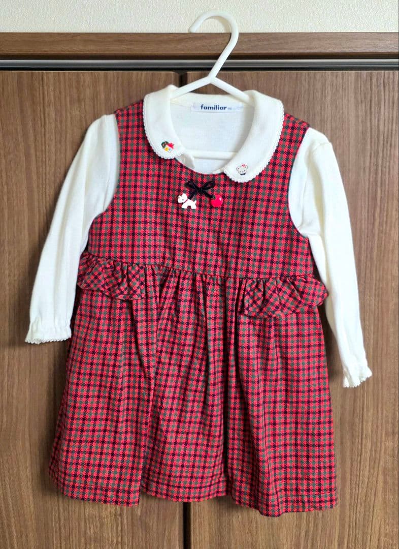 familiar 赤 チェック柄 ワンピース ワンピース | ファミリア公式サイト