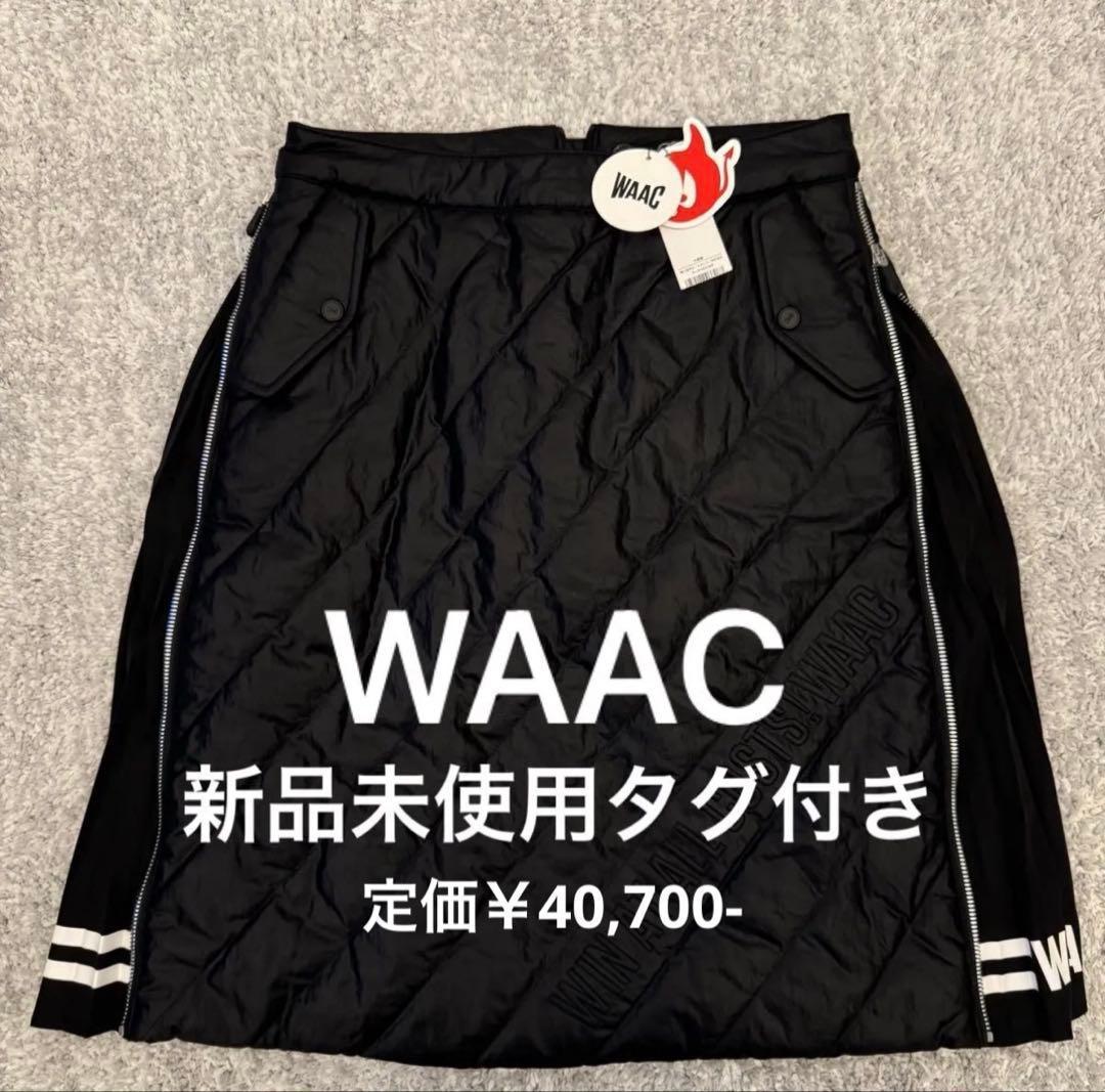 WAAC ワック 2wayスカート 中綿キルティング 暖かい ブラック 新品 Lサイズ WAAC ワック 2wayスカート 定価￥40 700- ゴルフ 中綿