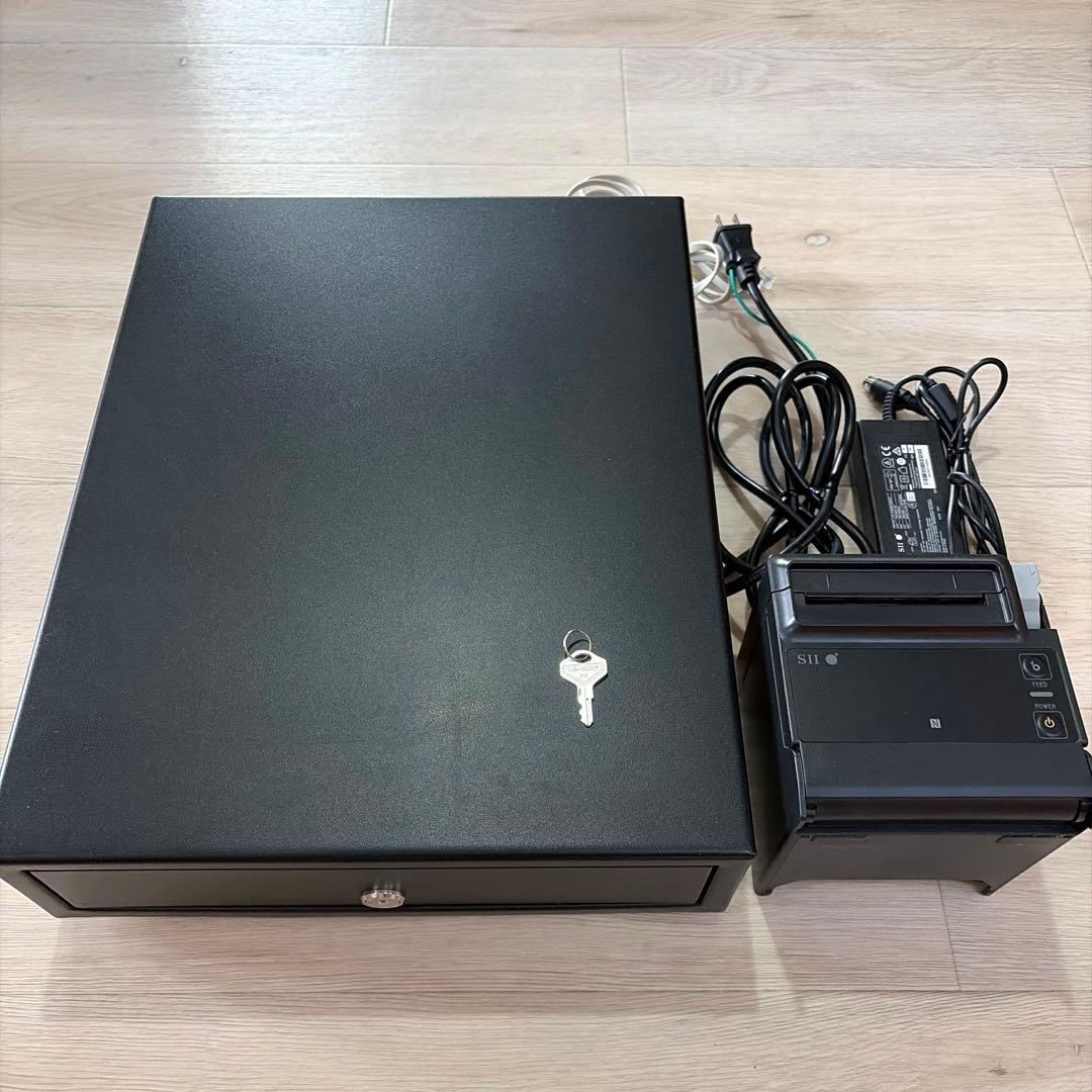 SII セイコーサーマルプリンター 、ドロアー エアレジ対応 美品□SII セイコー サーマルプリンター＆ドロアー□RP-D10 エアレジ